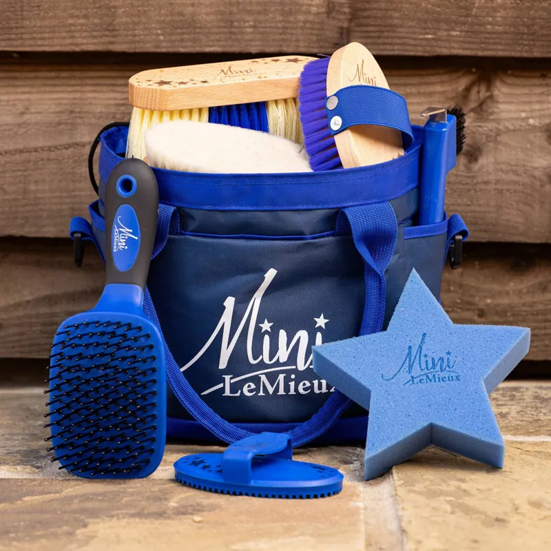 LeMieux Mini Grooming Set - Benetton Blue-2